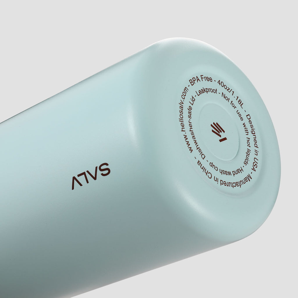 Salv Sky Blue Insulated Water Bottle – 40 oz